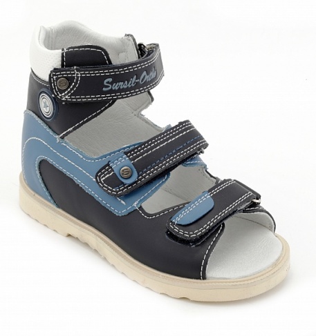 Сандалии ортопедические  голубой/синий 13-103  фото 1