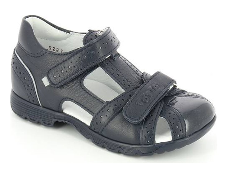 Сандали детские с закрытым носом, синий/серый 1133-2,01 фото 1