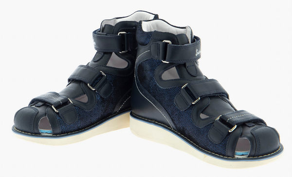 Сандалии детские ортопед. с закрытым носом на мальчика 15-312М фото 2