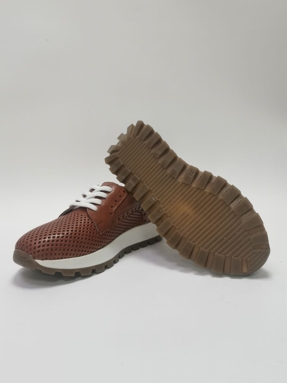 Обувь ортопедическая сложная кроссовки женские цв.рыжий 95258-Х-042 фото 4