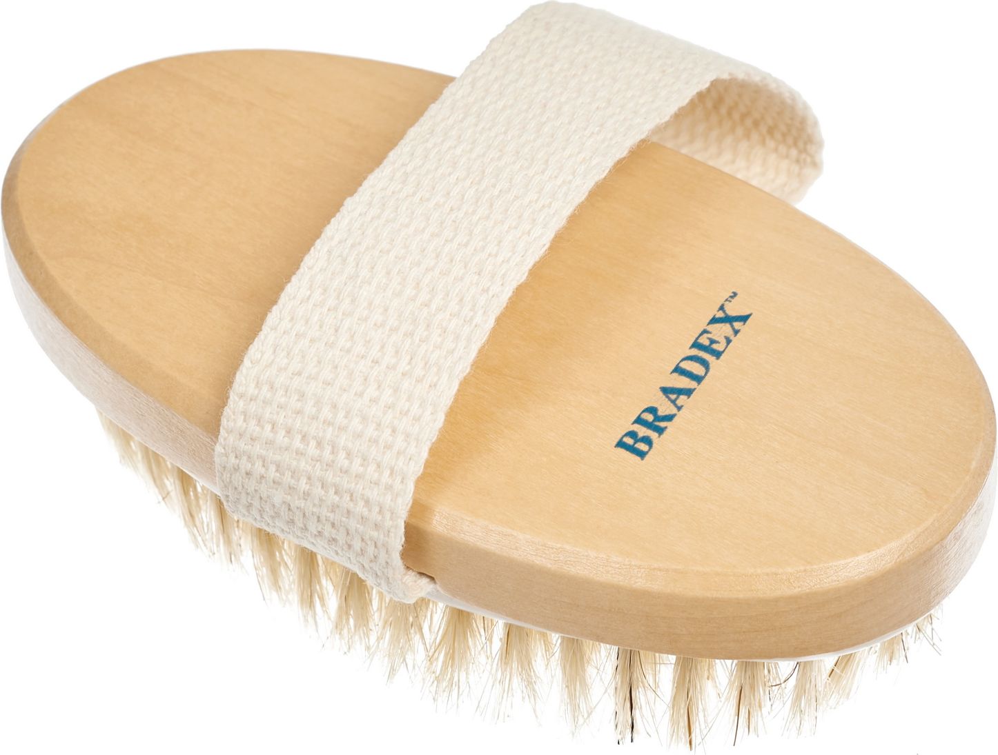 Щётка для сухого массажа из чайного дерева и щетиной кабана KZ 0952 фото 2