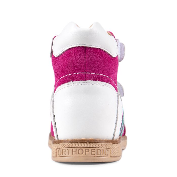 Сандалии ортопедические  с закрытым носом цв. бело-розовый TW-270-2 фото 4