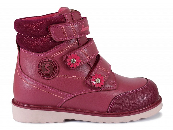 Ботинки осенние розовые 23-284  фото 2